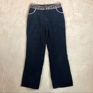 EUC VTG 90s / Y2K Navy Velvet Mary-Kate and Ashley Pants